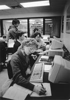 Student Working in a Computing Class