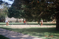 Children Playing in Sandlot