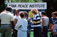 People at Iowa Peace Institute Information Session