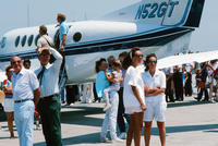 People on Tarmac