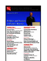 Politics and Society in Putin's Russia