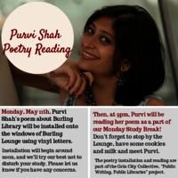 Purvi Shah Poetry Reading