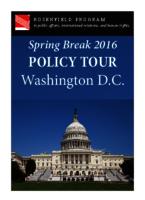 Policy, Tour Washington, D.C.