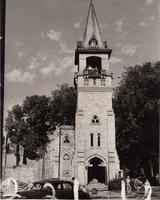 Bell Tower and Steeple of Old Stone Church