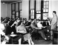 Professor Lecturing to a Large Class