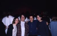 Students Pose Together at a Stereolab Concert