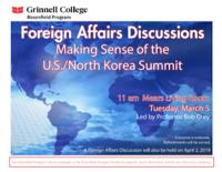 Foreign Affairs Discussions: Making Sense of the U.S.-North Korea Summit