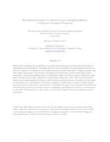 The Political Economy of Collective Action and Radical Reform: A Proposed Conceptual Framework