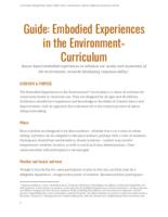 Embodied Experiences in the Environment curriculum