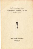 Grinnell High School Band Concert, March 6, 1940