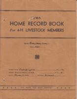 Iowa Home Record Book for 4-H Livestock Members