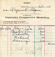 Grinnell Community Hospital Receipt