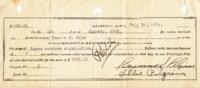 Promissory Note to Bessie Cole
