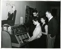 Students with Jukebox in Student Union