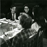Eating in Quad Dining Room, late 1960s