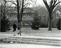 Walking on Campus, late 1960s