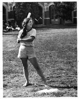Student Playing Baseball
