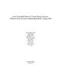 Local Food and Grinnell College Dining Services: a report from the Group Independent Study, Spring 2006