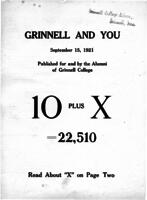 Grinnell and You, September 15, 1921