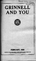Grinnell and You, February 1926