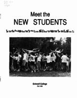 Meet the New Students, Fall 1989