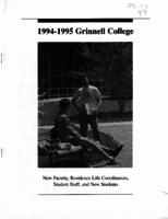1994-1995 Grinnell College New Faculty, Residence Life Coordinators, Student Staff, &amp; New Students