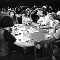 Students in the Quad Dining Room