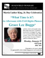 What Time Is It? : An Afternoon with Civil Rights Pioneer Grace Lee Boggs