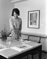 Pamela Clay in Private Dining Room 1965