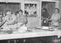 Members of the Malcom Church Serving 75th Anniversary Dinner